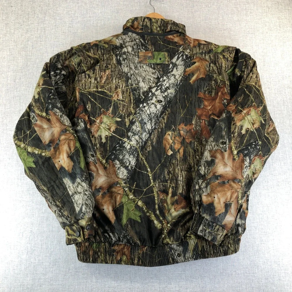 Rockey ProHunter Gear Hooded Thinsulate Jacket Men Large Mossy Oak Camo Full Zip